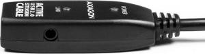 Kabel USB Axagon USB-A - USB-A 10 m Czarny (ADR-210) 3
