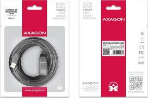 Kabel USB Axagon USB-A - USB-A 10 m Czarny (ADR-210) 8