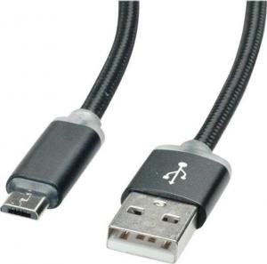 Kabel USB Roline USB-A - 1 m Czarny (JAB-3355842) 2