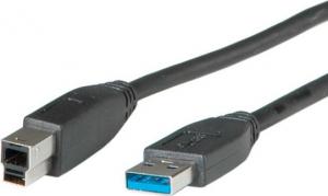 Kabel USB Roline USB-A - 0.8 m Czarny (JAB-1145053) 1