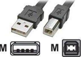 Kabel USB Roline USB-A - USB-B 1.8 m Czarny (JAB-756663) 1