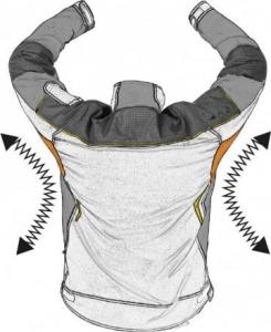 Lahti Pro Bluza khaki-czarna ze wstawkami ze stretchu 3XL (L4041006) 3