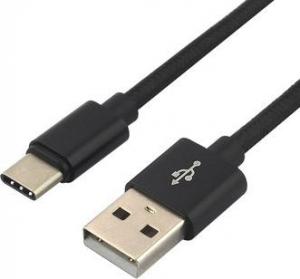 Kabel USB EverActive USB-A - USB-C 1 m Czarny (CBB-1CB) 1