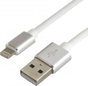 Kabel USB EverActive USB-A - Lightning 1 m Biały (CBS-1IW) 1