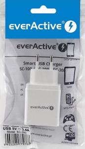 Ładowarka EverActive SC-300 3x USB-A 3.4 A (SC300) 3