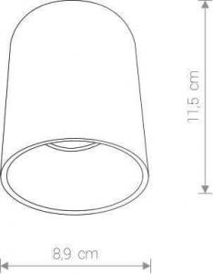 Lampa sufitowa Nowodvorski Spot Nowodvorski Eye Tone 8930 1x10W GU10 LED sufitowy czarny 2