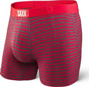 SAXX Bokserki Vibe Boxer Modern Fit red hiker stripe r. XS (SXBM35HPS) 1