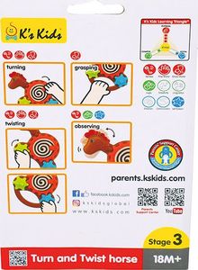 Ks Kids Zabawka edukacyjna - Koń zakręć/przekręć 5