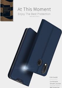 Dux Ducis Etui portfel Dux Ducis Skin Leather SAMSUNG GALAXY A20e granatowe uniwersalny 11