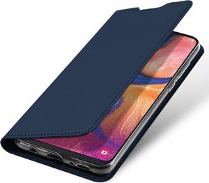 Dux Ducis Etui portfel Dux Ducis Skin Leather SAMSUNG GALAXY A20e granatowe uniwersalny 4
