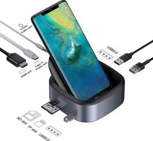 Ładowarka Baseus Mate Docking 3x USB-A 1x USB-C 3 A (42300) 5