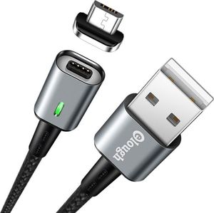 Kabel USB Elough E05 Micro Usb Magnetic Cable 100cm/3a Black 1