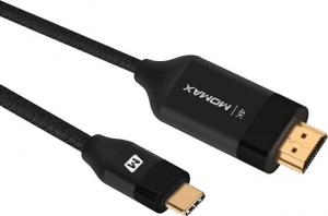 Kabel USB Momax Elite Link - Kabel Usb-c 3.1 Na Hdmi 4k, 2 M (black) 1