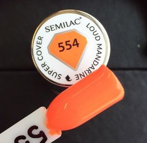 Semilac SEMILAC Lakier Hybrydowy Nr 554 Loud Mandarine 7ml uniwersalny 1