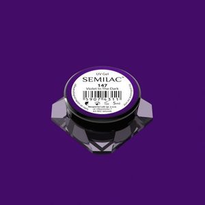 Semilac Semilac Kolorowy lakier żelowy 147 Violet In The Dark 5ml uniwersalny 1