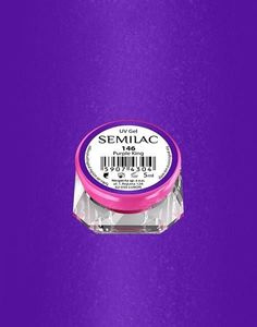 Semilac Semilac Kolorowy lakier żelowy 146 Purple King 5ml uniwersalny 1