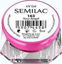 Semilac Semilac Kolorowy lakier żelowy 163 Your Angel 5ml uniwersalny 1