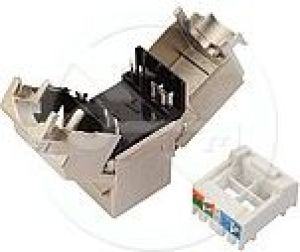 Solarix Keystone CAT6 STP RJ45 czarny samogwintująca (SXKJ-6-STP-BK-SA) 2