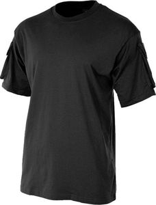 MFH MFH Koszulka T-shirt z Kieszeniami na Rękawach Czarna S 1