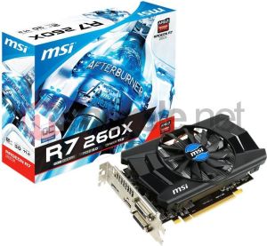 Karta graficzna MSI Radeon R7 260XOC 2GB DDR5 PCI-E 128BIT 2DVI/HDMI/DP BOX - R7 260X 2GD5 OC 5