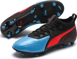 Puma Buty piłkarskie Puma One 19.2 czarno niebiesko czerwone FG AG 105484 01 42,5 1