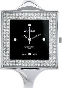 Zegarek Gino Rossi  - 6392B (zg519d) silver/black uniwersalny 1