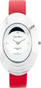 Zegarek Gino Rossi  - 6490A (zg538d) silver/red uniwersalny 1