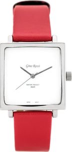 Zegarek Gino Rossi  - SIMPLY (zg501b) silver/red uniwersalny 1