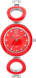 Zegarek Gino Rossi  8223B - SFERICO (zg518g) silver/red uniwersalny 1