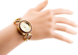 Zegarek Gino Rossi  8223B - SFERICO (zg518c) gold/brown uniwersalny 4