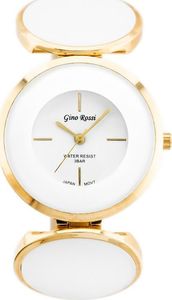 Zegarek Gino Rossi  - 8449B (zg513a) gold/white uniwersalny 1
