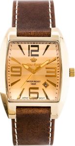Zegarek Gino Rossi  - NOBLE (zg045e) gold/brown uniwersalny 1