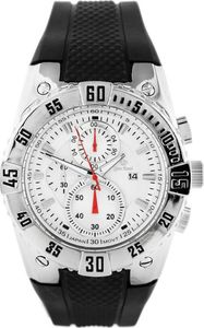Zegarek Gino Rossi  - 9809C (zg028a) silver/black uniwersalny 1