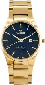 Zegarek Gino Rossi Zegarek  8245B2-6D1 (zg259d) gold/blue uniwersalny 1