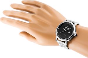 Zegarek Gino Rossi Zegarek  C6182B-1C1 (zg256a) s./black uniwersalny 5