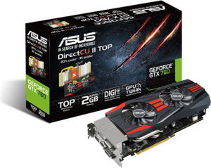 Karta graficzna Asus GeForce GTX760 DC2T 2GB DDR5 (256BIT) 2DVI/HDMI/DP BOX (GTX760-DC2T-2GD5-SSU) 5