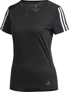 Adidas Koszulka damska Run 3 Stripes Tee czarna r. M (CZ7569) 1