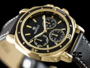 Zegarek Perfect PERFECT E602 - black/gold (zp744e) uniwersalny 3
