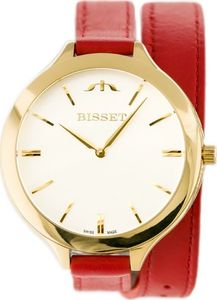Zegarek Bisset czerwony długi pasek (BSAE20GISX03BX) 1