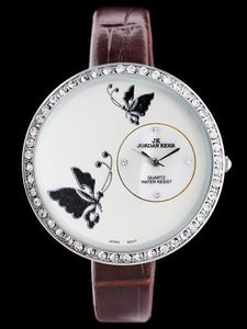 Zegarek Jordan Kerr damski 2984G-999D antyalergiczny bordowo-biały (zj728c) 1