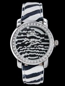 Zegarek Jordan Kerr damski W1083 antyalergiczny biało-czarny (zj731b) 1