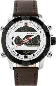 Zegarek Naviforce NAVIFORCE - NF9097 (zn043a) - brown/silver uniwersalny 1