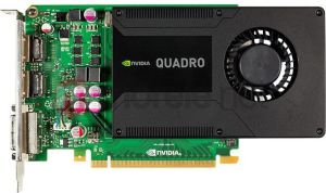 Karta graficzna PNY nVIDIA K2000 Quadro 2GB GDDR5 (128 bit) 2x DP, DVI (VCQK2000-PB) 3