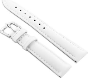 Pacific Pasek skórzany do zegarka W94 - biały - 14mm uniwersalny 2