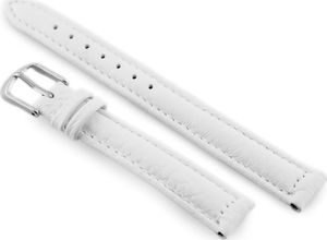 Pacific Pasek skórzany do zegarka W71 - biały - 12mm uniwersalny 2