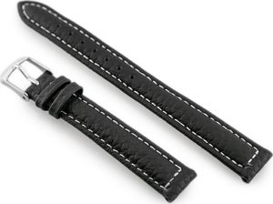 Pacific Pasek skórzany do zegarka W71 - czarny/biały - 14mm uniwersalny 2