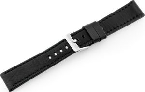 Pacific Pasek skórzany do zegarka W48 - PREMIUM - czarny/czarne - 24mm uniwersalny 2