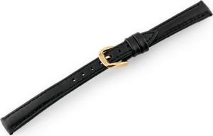 Pacific Pasek skórzany do zegarka W30 - w pudełku - czarny/złoty - 14mm uniwersalny 3