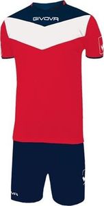 Givova Givova Komplet Piłkarski Kit Campo Czerwono-granatowy S 2
