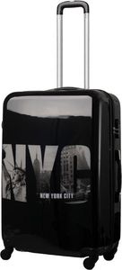 Kemer Mała kabinowa walizka KEMER PRINT S NYC uniwersalny 1